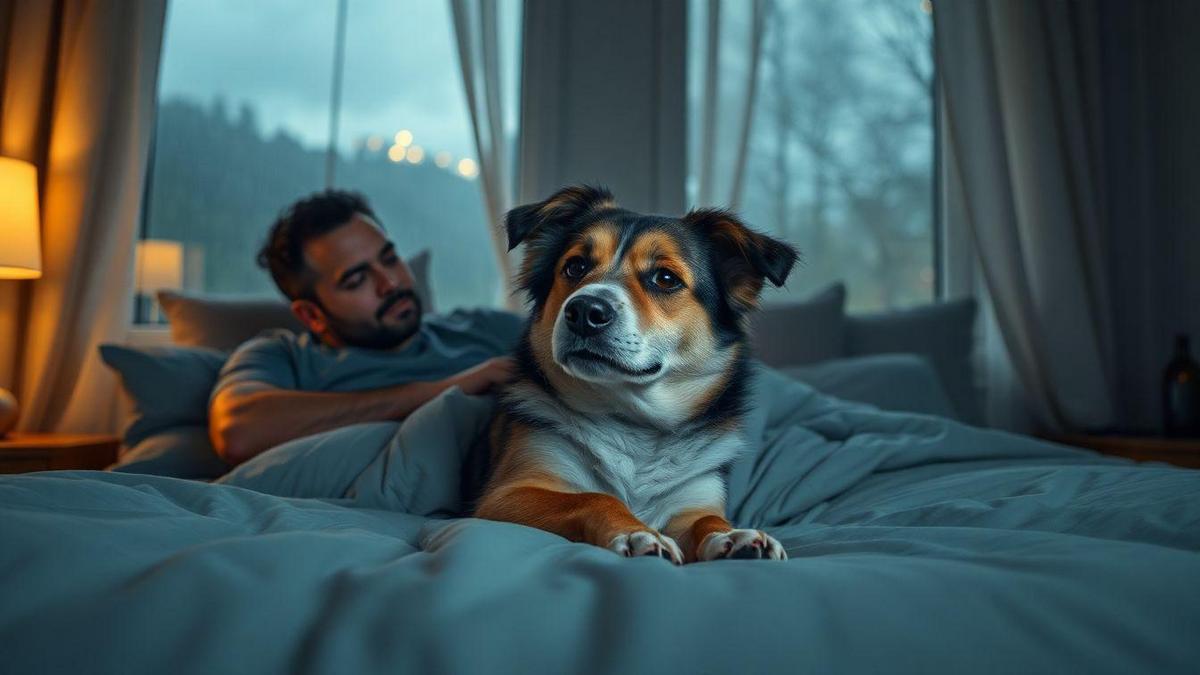 Como eu crio um ambiente seguro em casa para acalmar cães nas tempestades