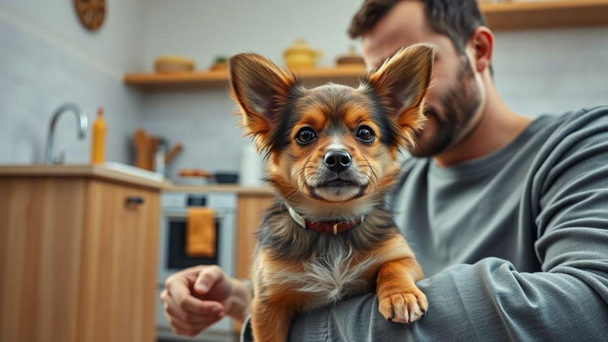Como eu meço a altura ideal do comedouro e do bebedouro para meu pet