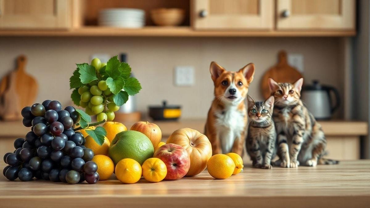 Frutas proibidas para cães e gatos
