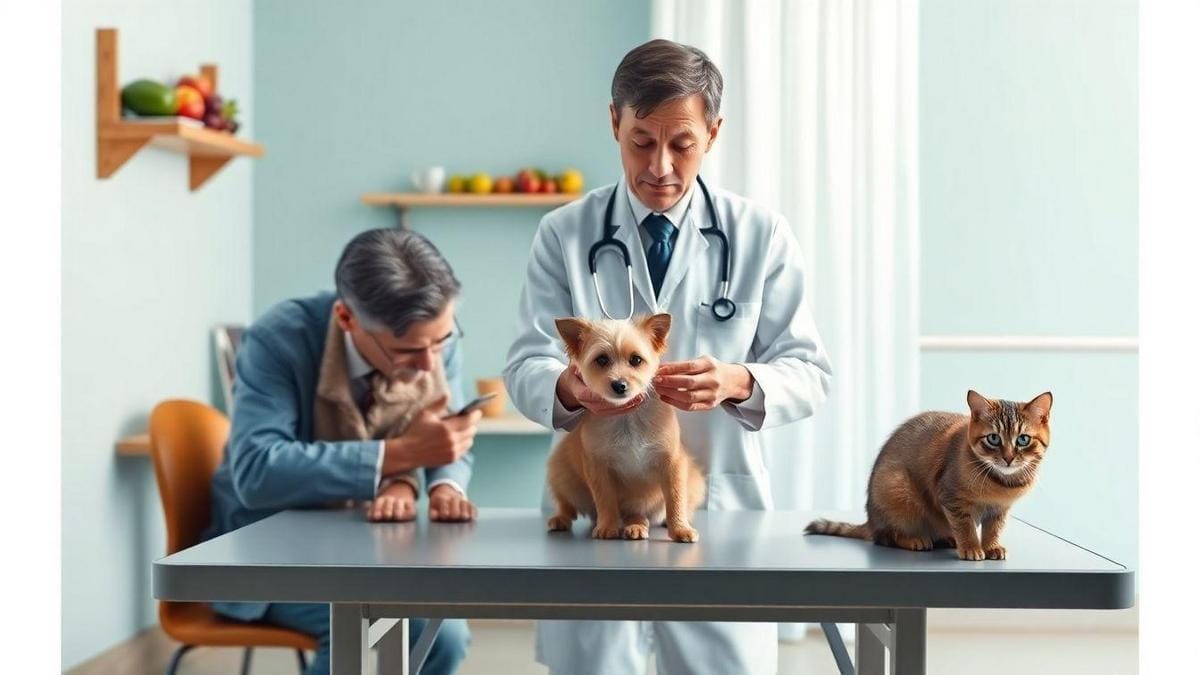 Sinais de intoxicação por frutas em cães e gatos idosos